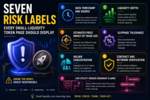 Seven Risk Labels Every Small-Liquidity Token Page Should Display